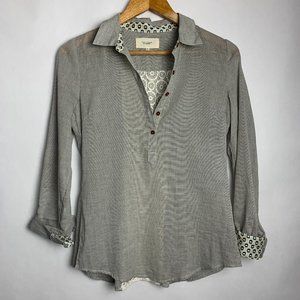 Birds of Paradise Trovata Lace Back Blouse Anthro